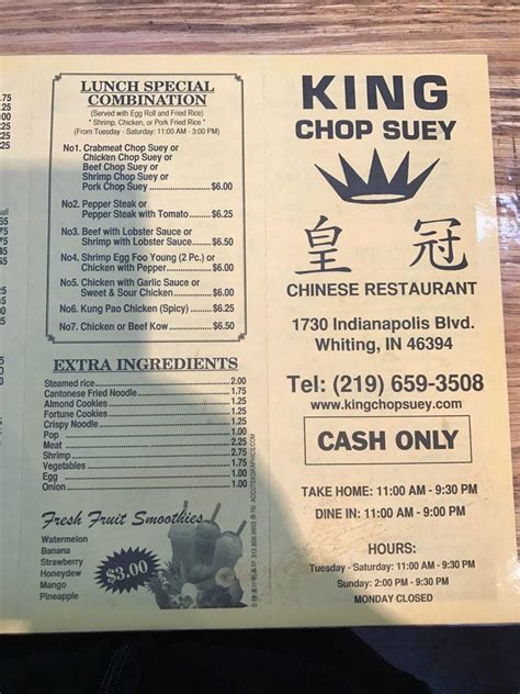 King chop suey - Order delivery or pickup from King Chop Suey in Oak Park! View King Chop Suey's December 2023 deals and menus. Support your local restaurants with Grubhub!